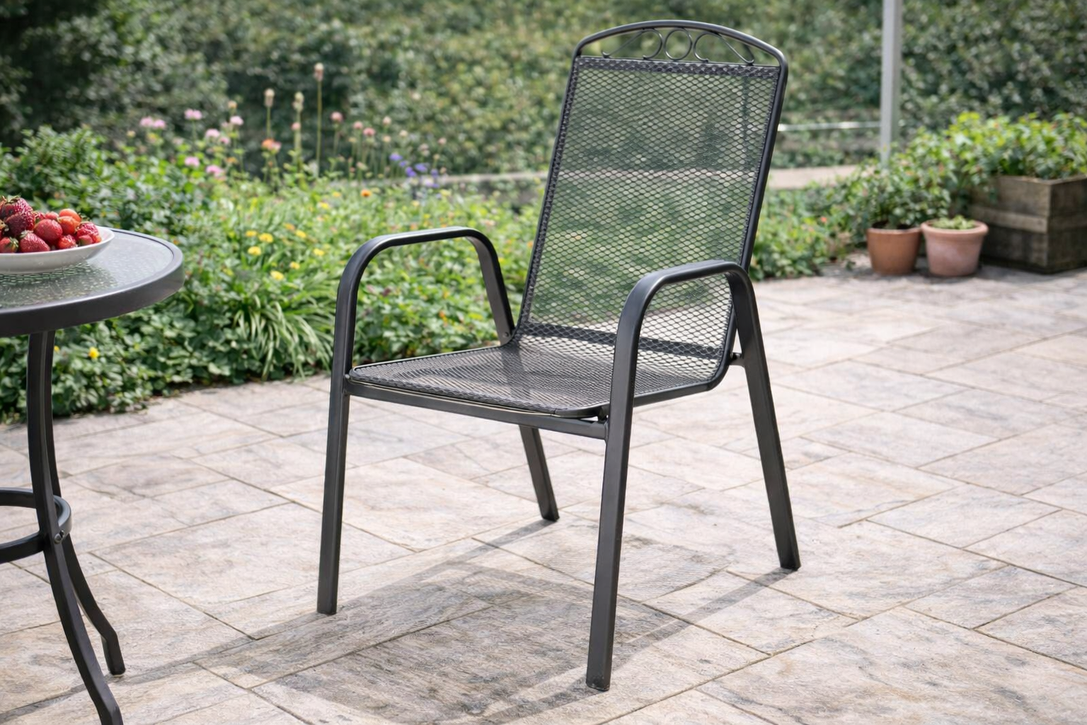 Fieldmann FDZN 5305 metalna vrtna stolica antracit