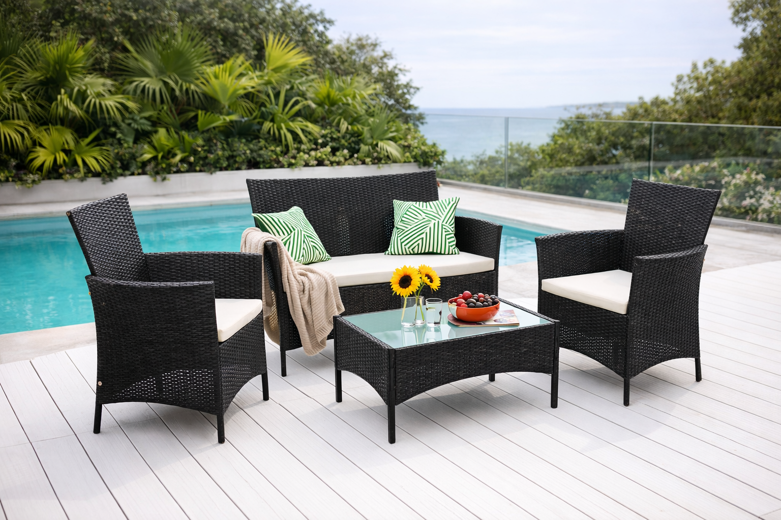 Fieldmann Eva vrtna garnitura sa dvosjedom, dvije fotelje i stolom