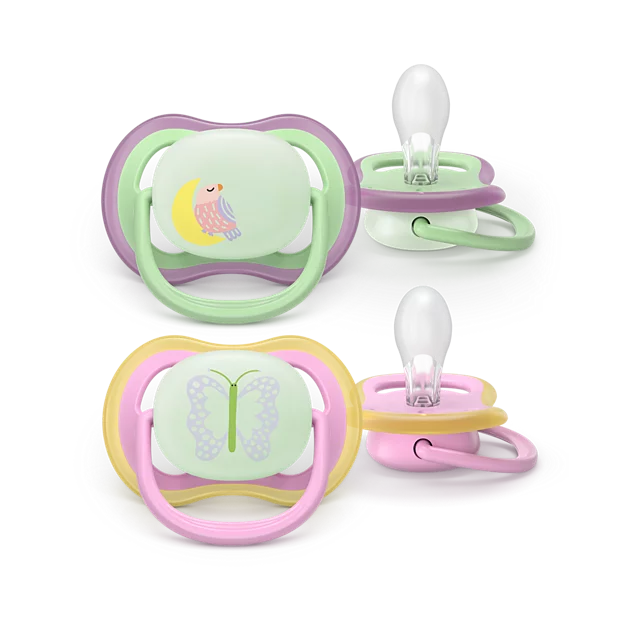 Philips Avent duda varalica Ultra Air night girl 6-18m / 2 komada / SCF376/29