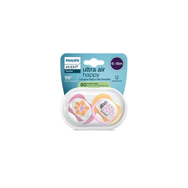 Philips Avent duda varalica Ultra Air girl collection 6-18m / 2 komada / SCF080/27 – prikaz 5