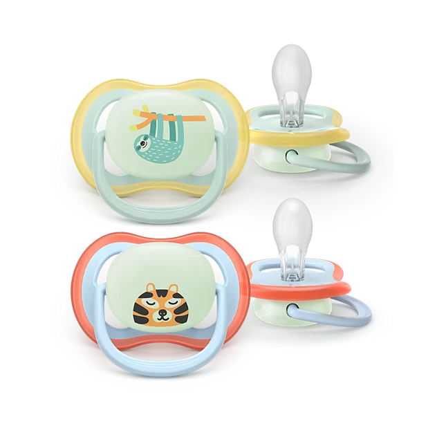 Philips Avent duda varalica Ultra Air night boy 0-6m / 2 komada / SCF376/24