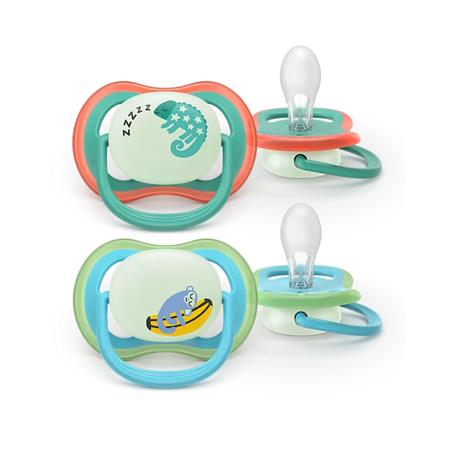 Philips Avent duda varalica Ultra Air night boy 6-18m / 2 komada / SCF376/28