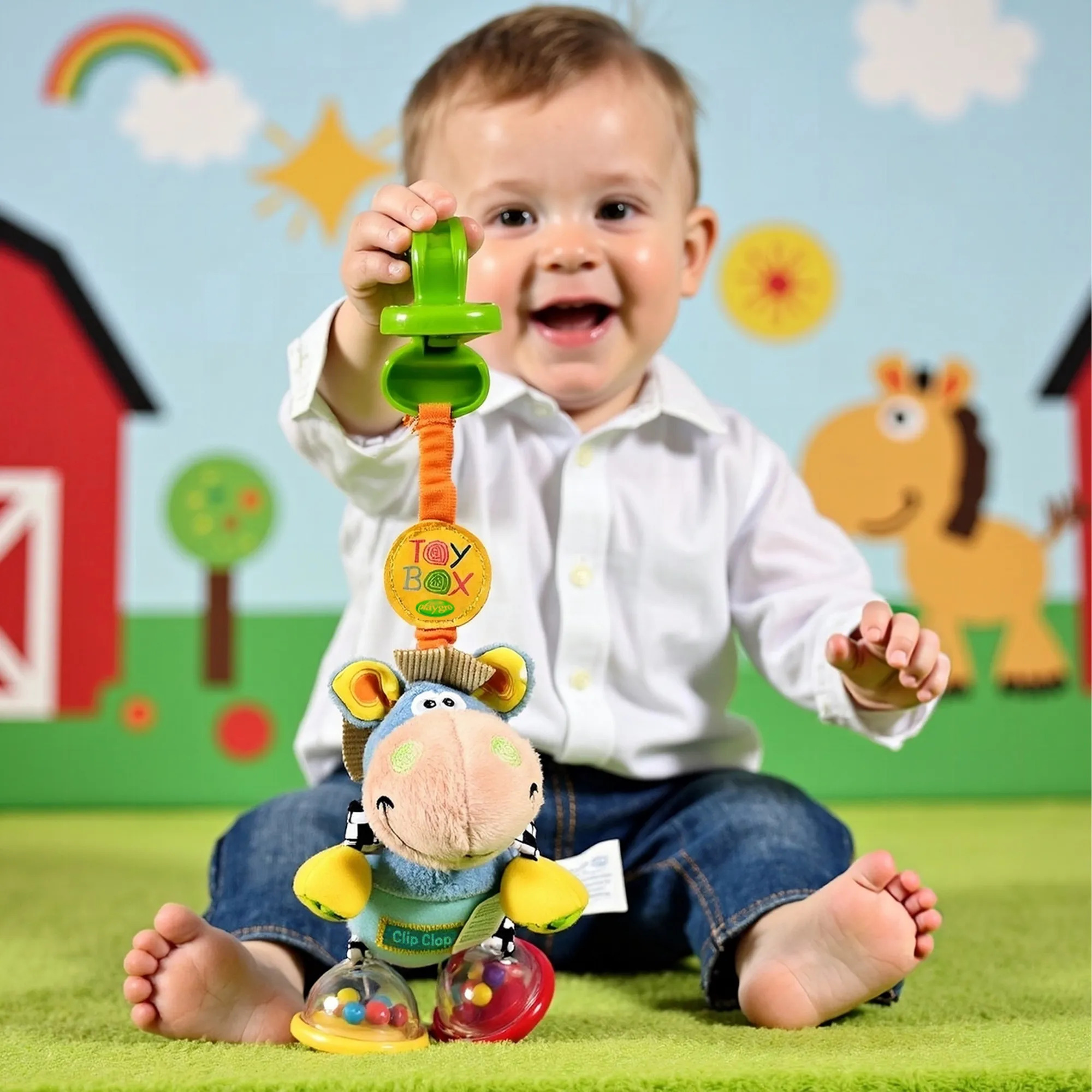 Playgro plišana igračka Konjić Dingly Dangly – prikaz 5
