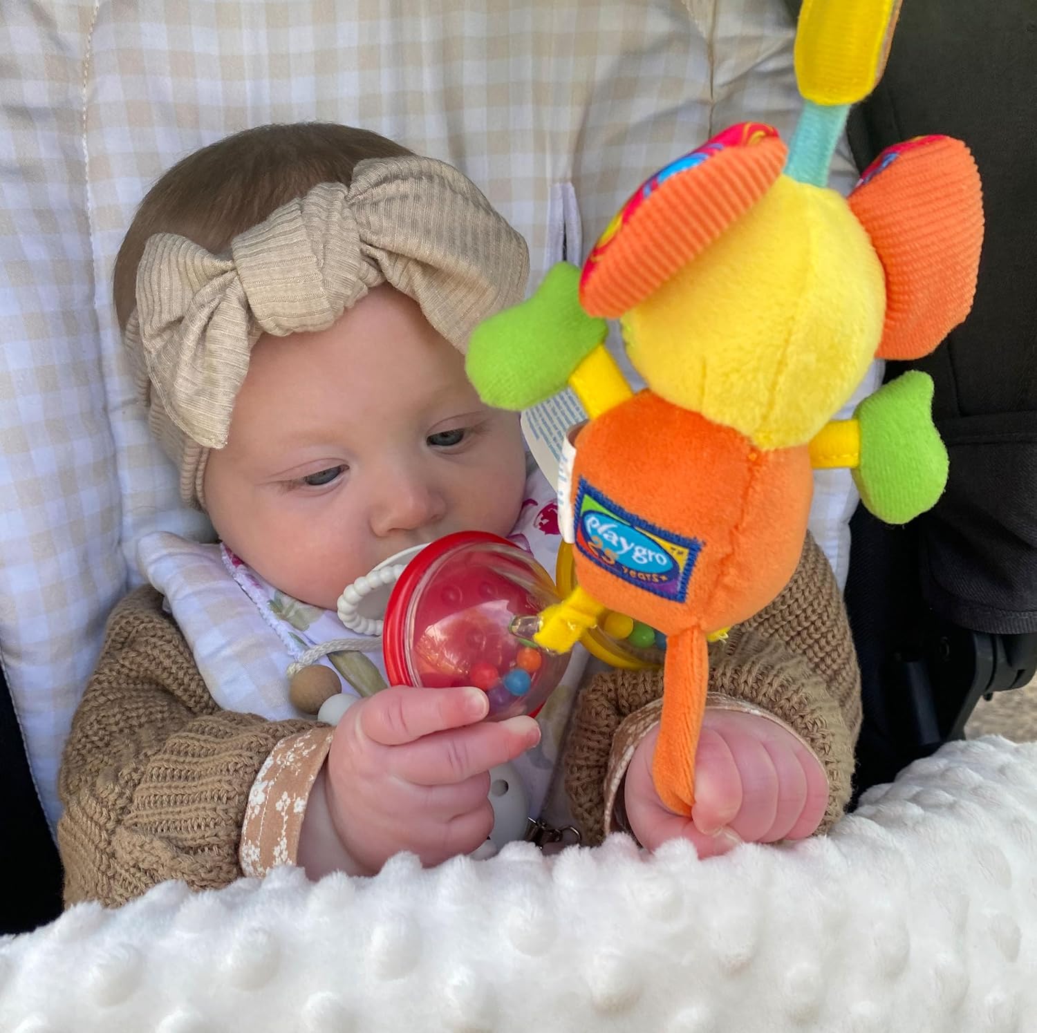 Playgro plišana igračka Mišić Dingly Dangly – prikaz 4