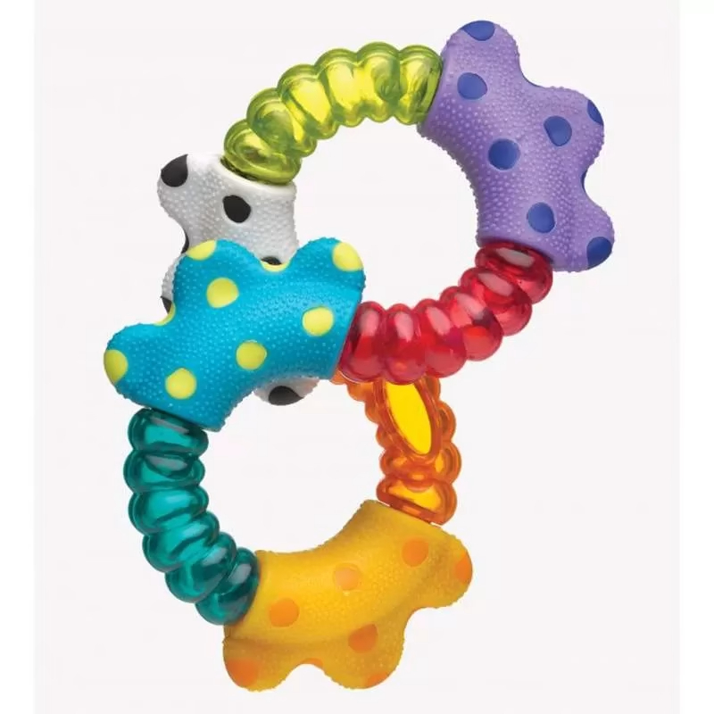 Playgro savitljiva zvečka / glodalica Click & Twist – prikaz 2