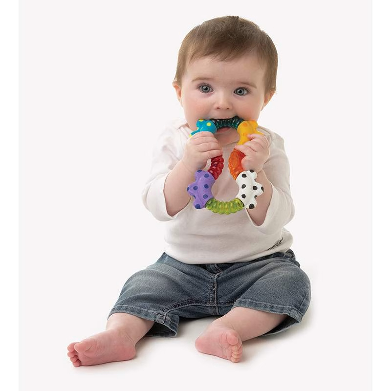 Playgro savitljiva zvečka / glodalica Click & Twist – prikaz 3