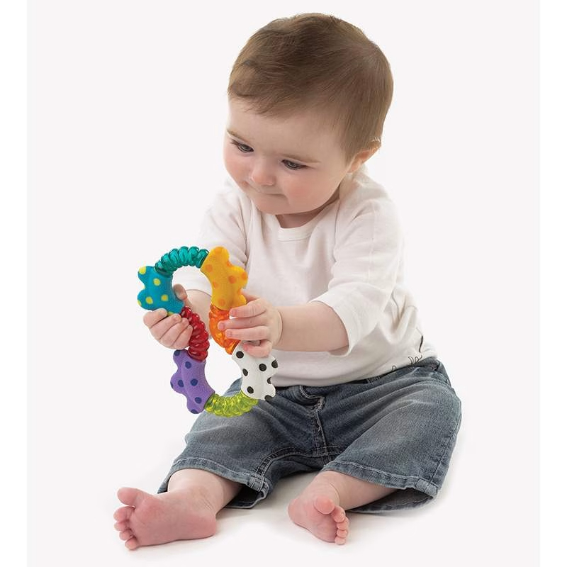 Playgro savitljiva zvečka / glodalica Click & Twist – prikaz 4