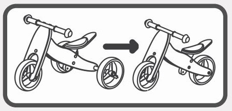FreeON drveni tricikl i balans bicikl Rider 2 u 1, bijeli – prikaz 2