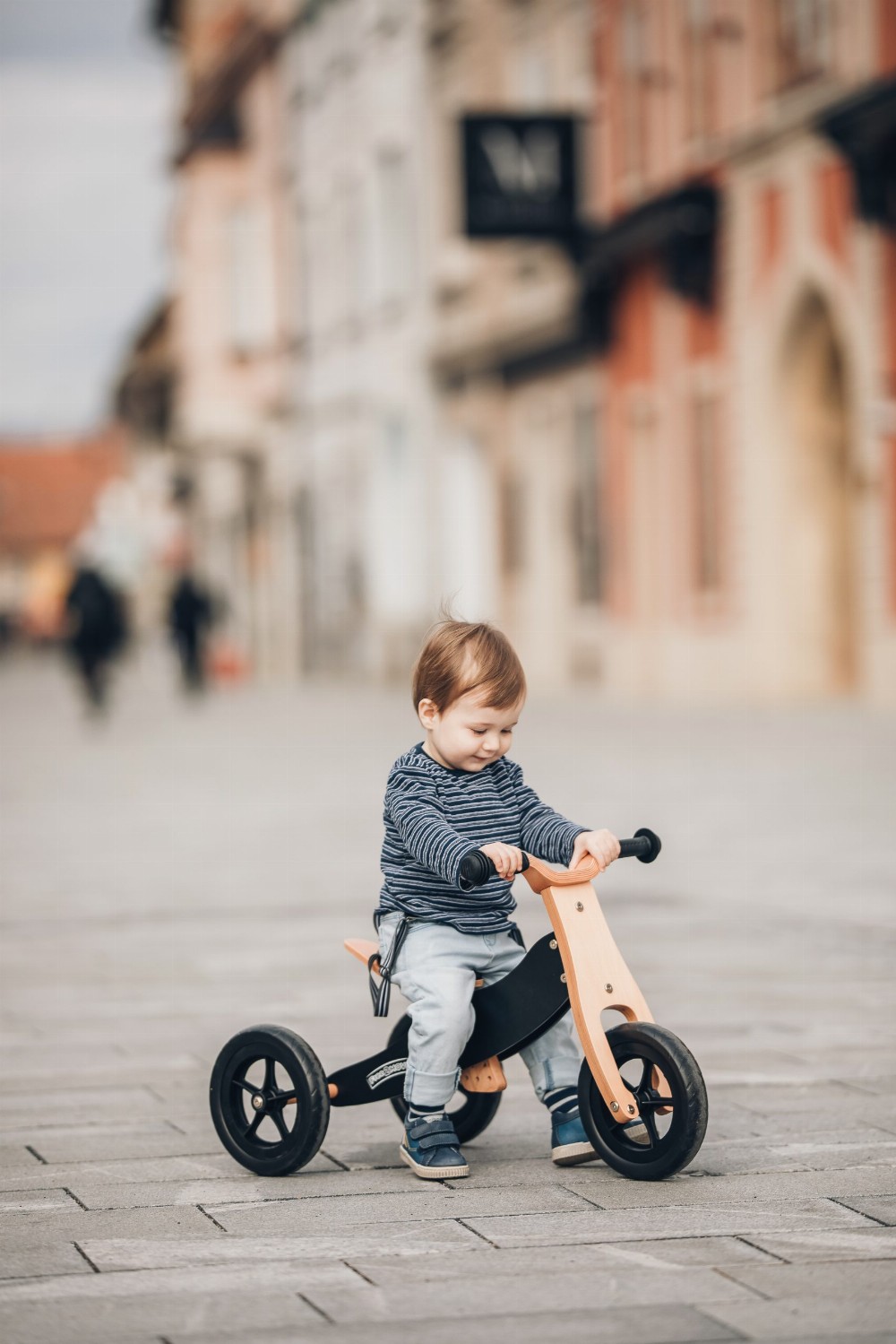 FreeON drveni tricikl i balans bicikl Rider 2 u 1, bijeli – prikaz 4