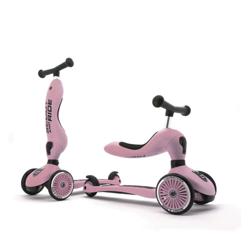Scoot & Ride Highwaykick 1 dječiji romobil 2u1, Rose