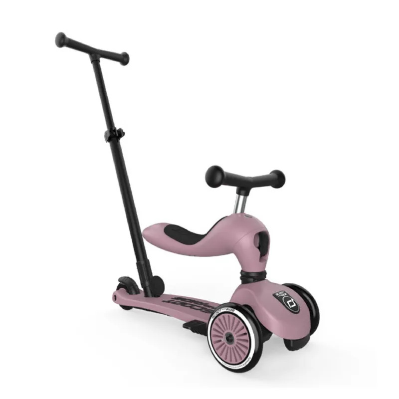 Scoot & Ride Highwaykick 1 Push and Go dječiji romobil 2u1, Wildberry – prikaz 2