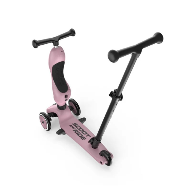 Scoot & Ride Highwaykick 1 Push and Go dječiji romobil 2u1, Wildberry – prikaz 3