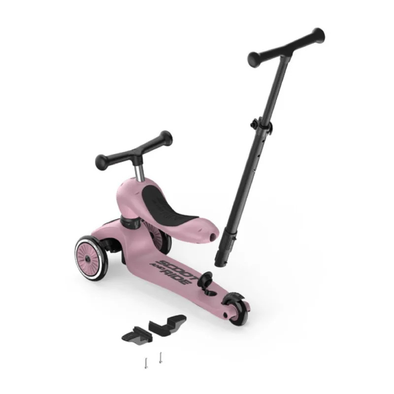 Scoot & Ride Highwaykick 1 Push and Go dječiji romobil 2u1, Wildberry – prikaz 4
