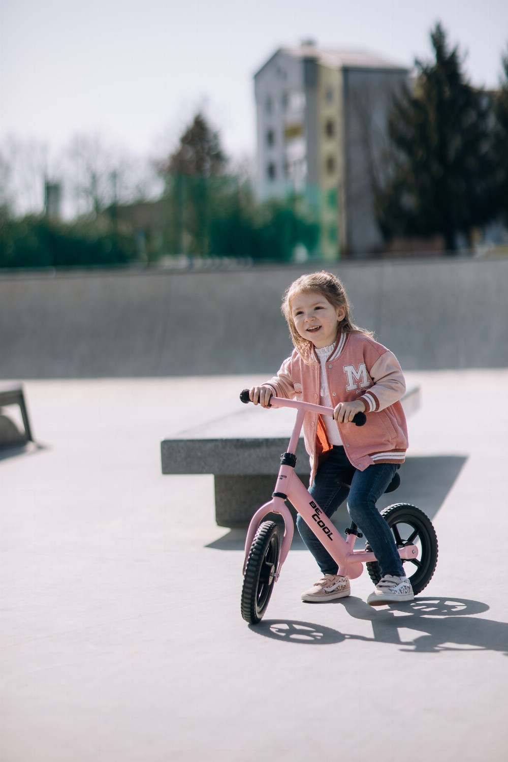 Free2Move BeCool dječiji balans bicikl, ružičasti – prikaz 4