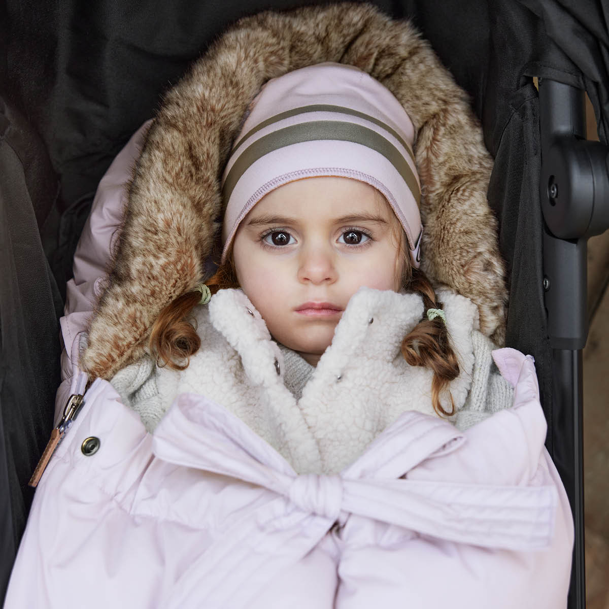 Elodie Zimska kapa 0–6m, Lavender Love