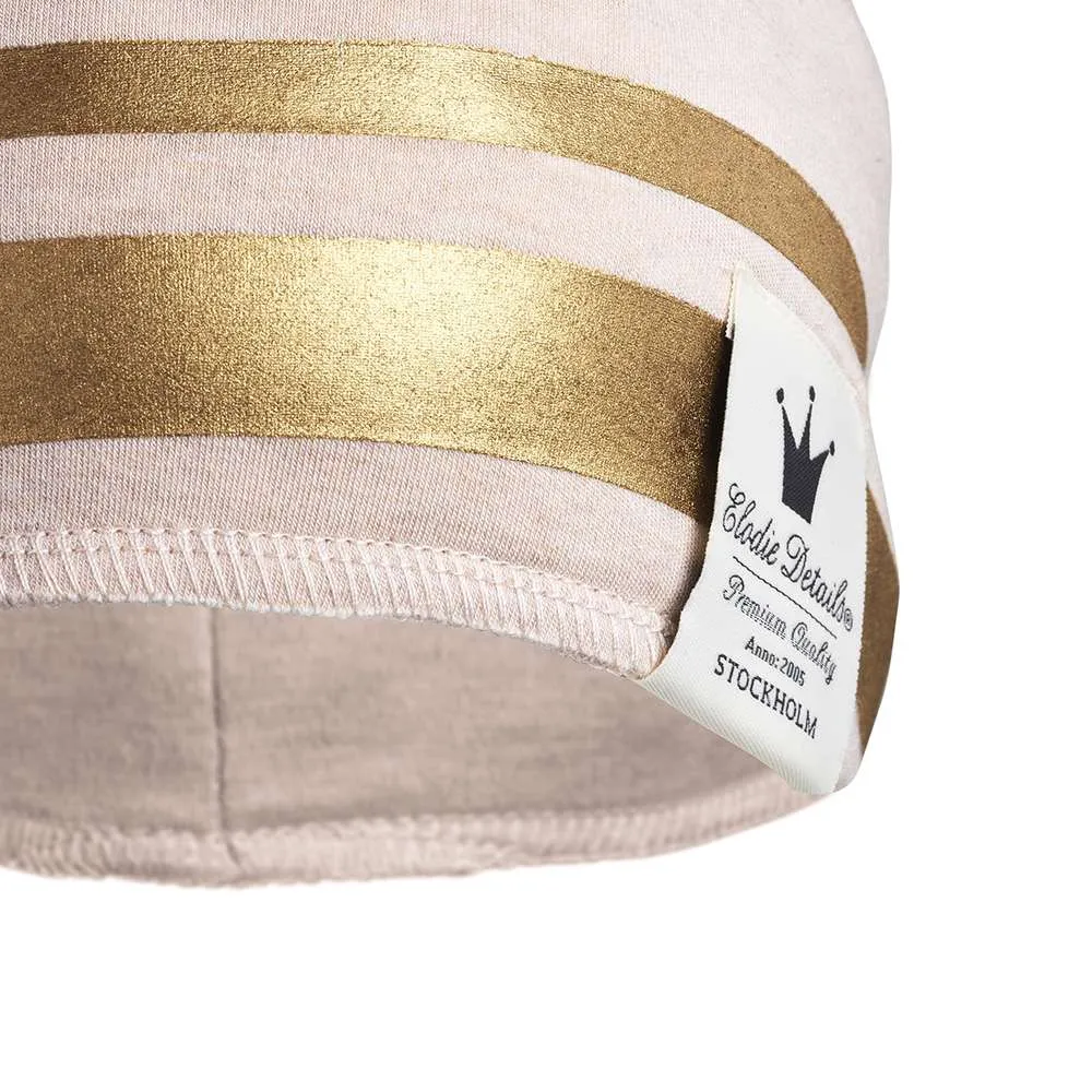 Elodie Zimska kapa 0–6m – Powder Pink