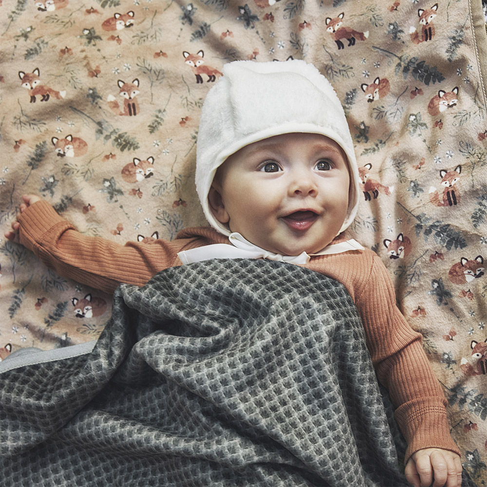 Elodie Winter Bonnet – zimska kapica za bebe 6-12m, Shearling