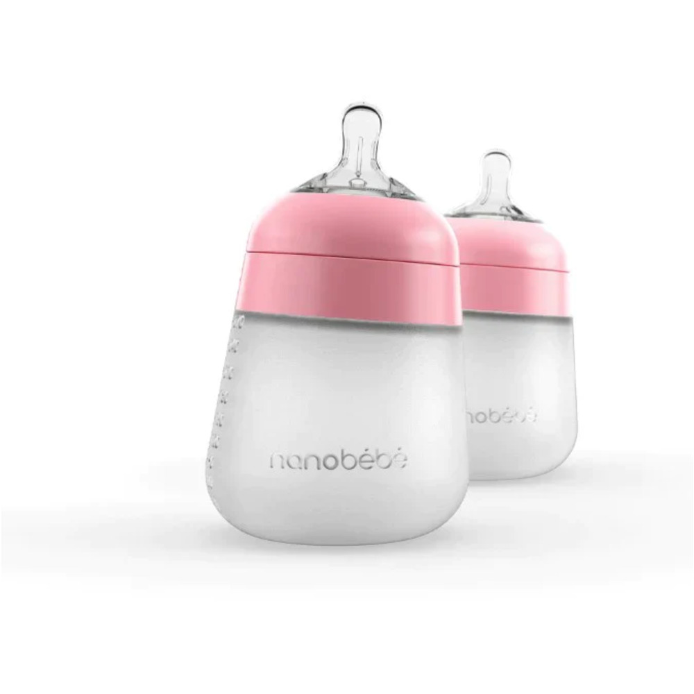 Nanobébé Nanobébé Flexy silikonska bočica 270 ml, Roza / 1012114