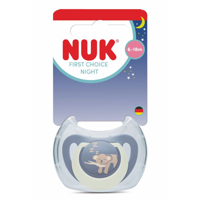 NUK First Choice Night duda 6-18m, plava – detalj 2