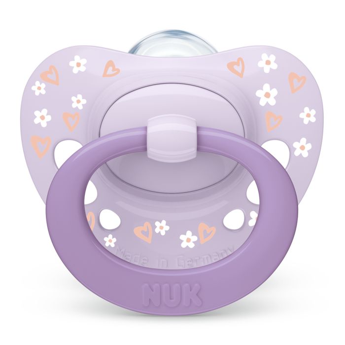 NUK First Choice Classic Dan & Noć duda 2 kom 6-18m, lila – detalj 2