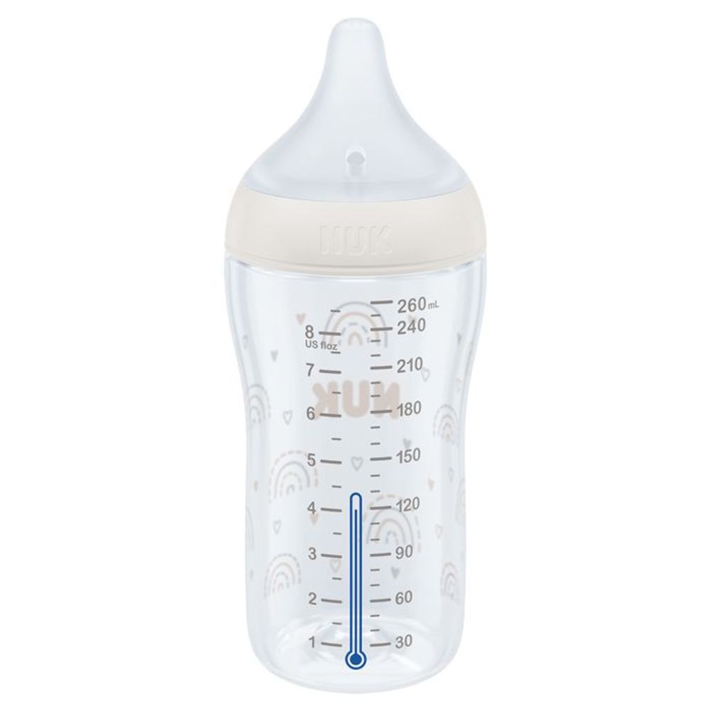 NUK Perfect Match staklena bočica 230 ml 0m+, duga – detalj 2