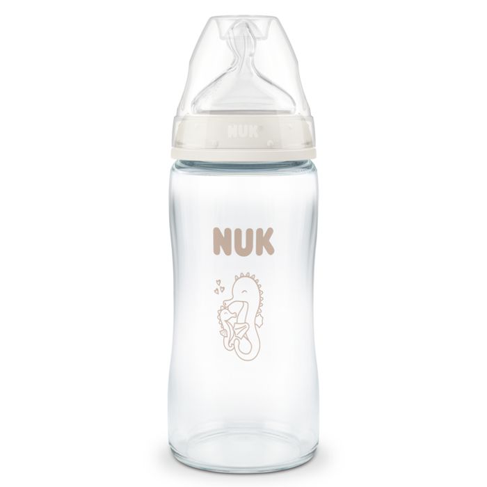 NUK First Choice staklena bočica sa indikatorom temperature 240 ml