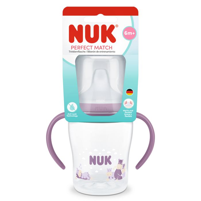 NUK Perfect Match bočica za samostalno pijenje 150 ml 6-18m, lila – detalj 2