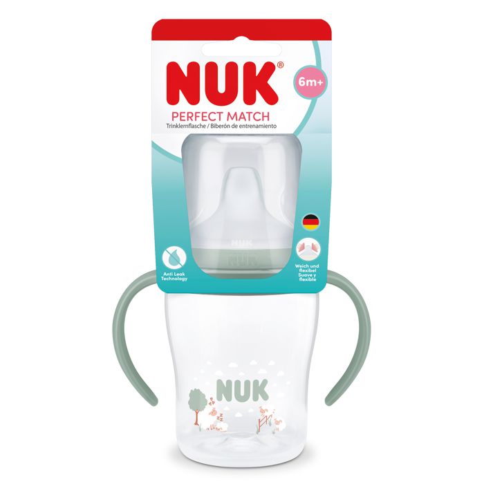 NUK Perfect Match bočica za samostalno pijenje 150 ml 6-18m, zelena – detalj 2