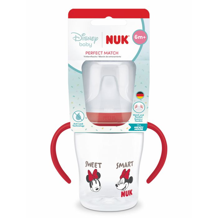 NUK Perfect Match bočica za samostalno pijenje Minnie Mouse 150 ml 6m+ – detalj 2