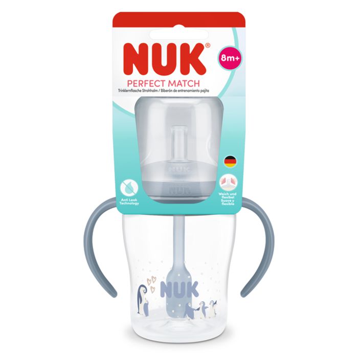NUK Perfect Match bočica sa slamkom 150 ml, plava – detalj 3
