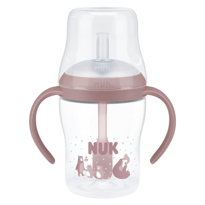 NUK Perfect Match bočica sa slamkom 150 ml, roza