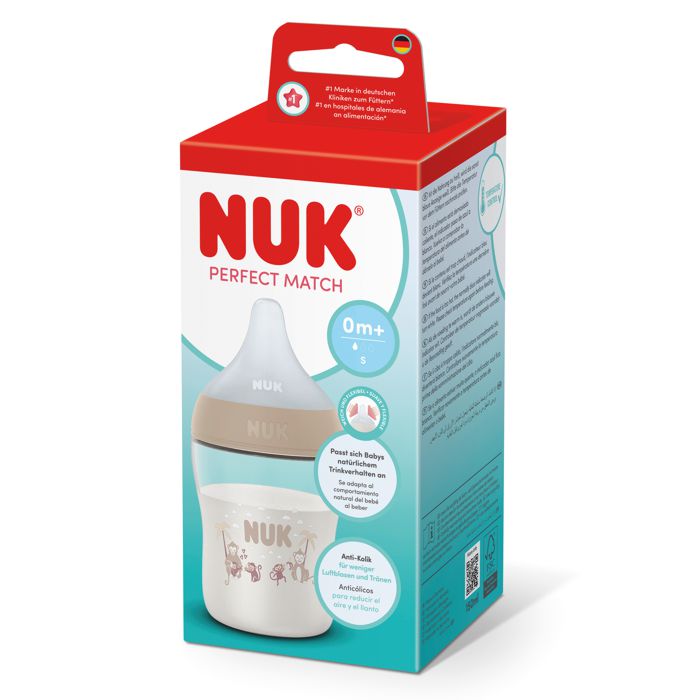 NUK Perfect Match bočica 150 ml 0m+, bež – detalj 3