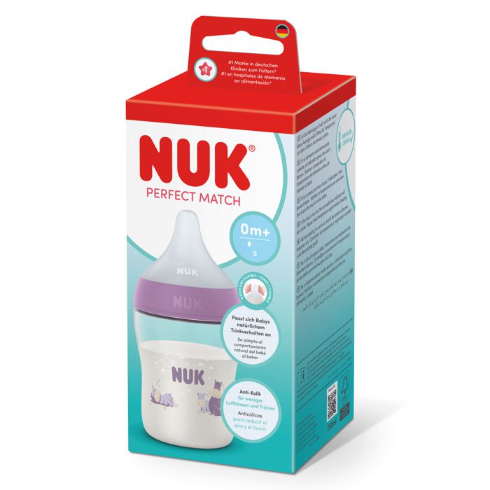 NUK Perfect Match bočica 150 ml 0m+, lila – detalj 3