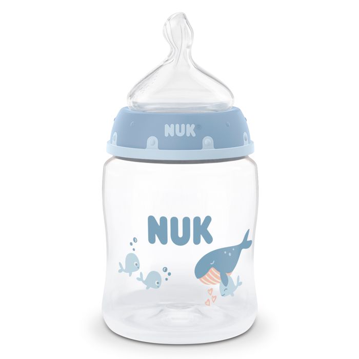 NUK First Choice bočica sa indikatorom temperature 150 ml, plava – detalj 2