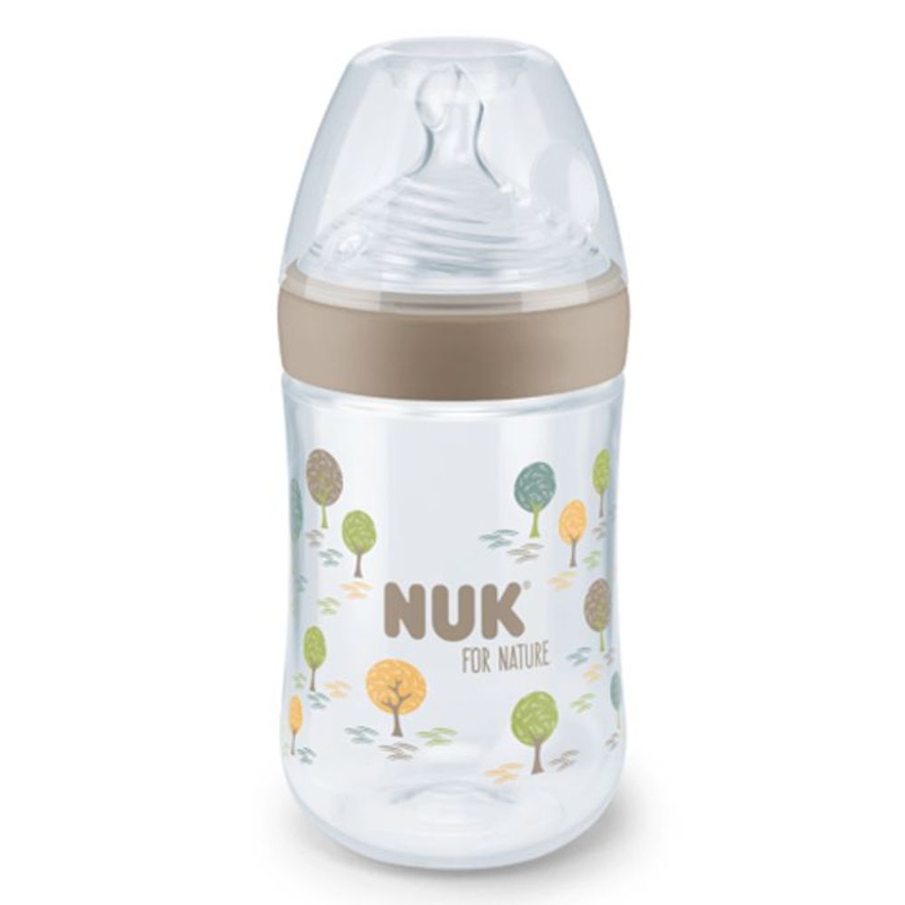 NUK For Nature PP bočica sa indikatorom temperature 150 ml 0m+, bež