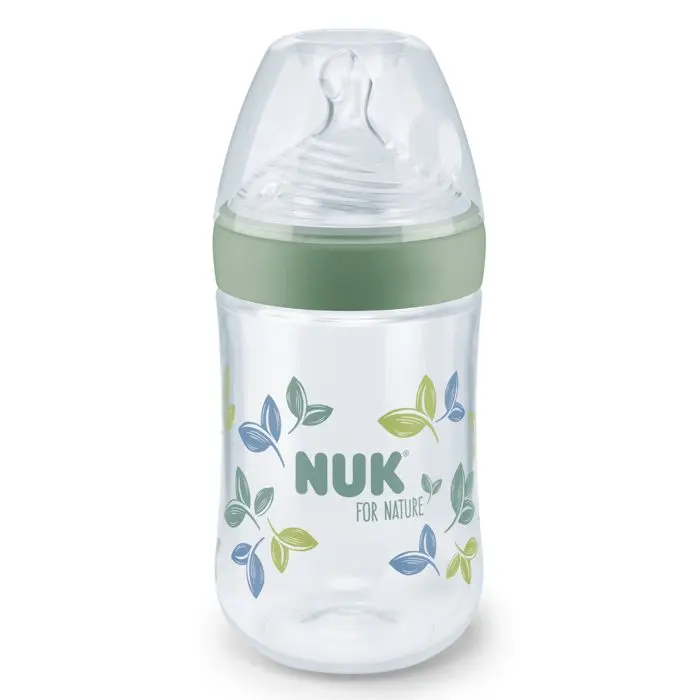 NUK For Nature PP bočica sa indikatorom temperature 150 ml 0m+, zelena