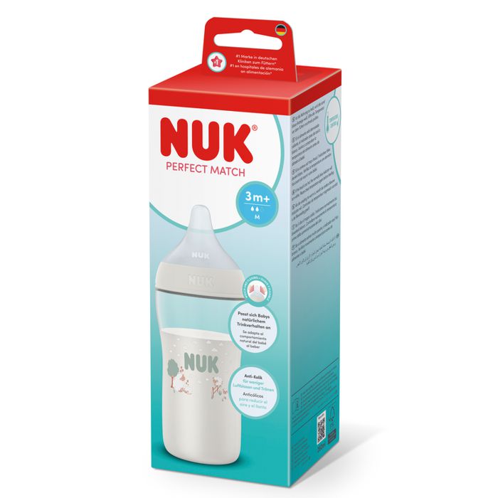NUK Perfect Match bočica 260 ml 3m+, bijela – detalj 3