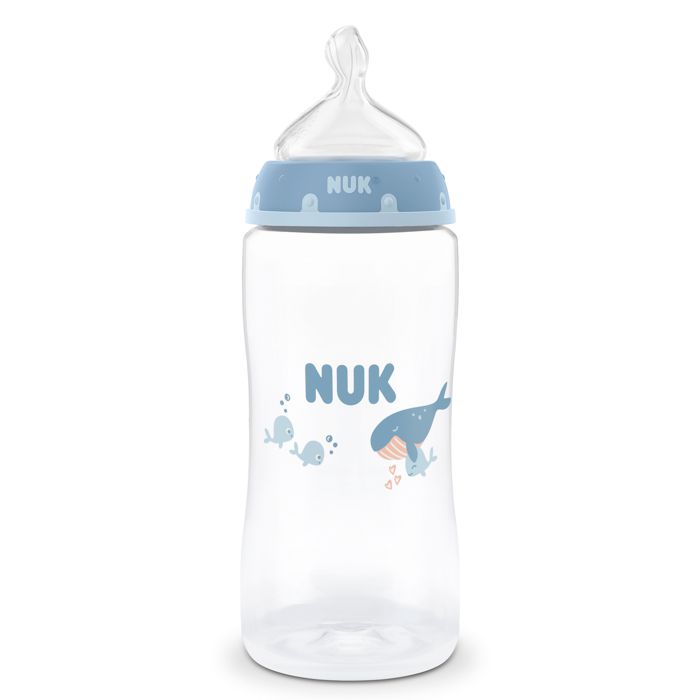 NUK First Choice bočica sa indikatorom temperature 300 ml, plava – detalj 2