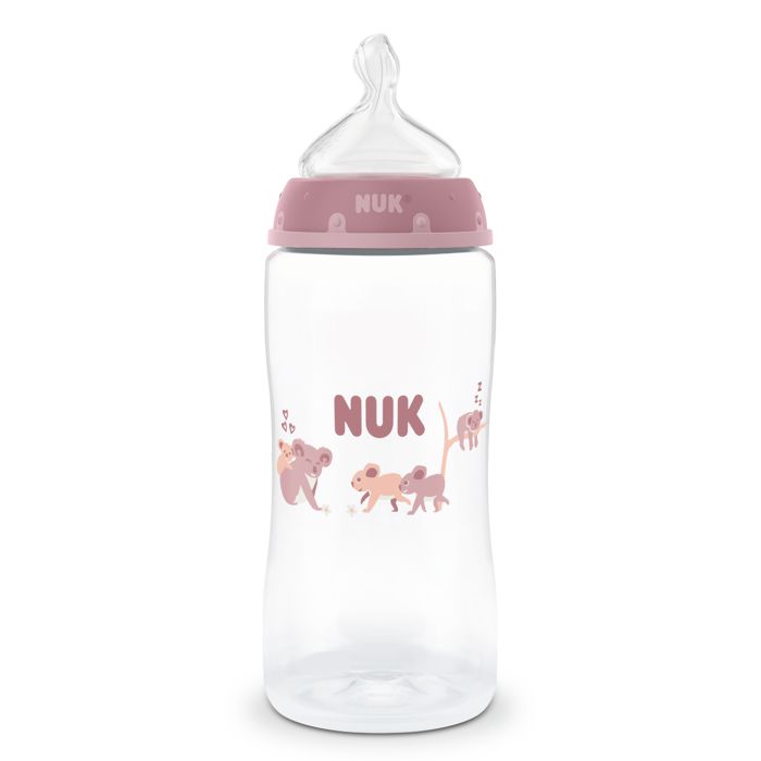 NUK First Choice bočica sa indikatorom temperature 300 ml, roza – detalj 2