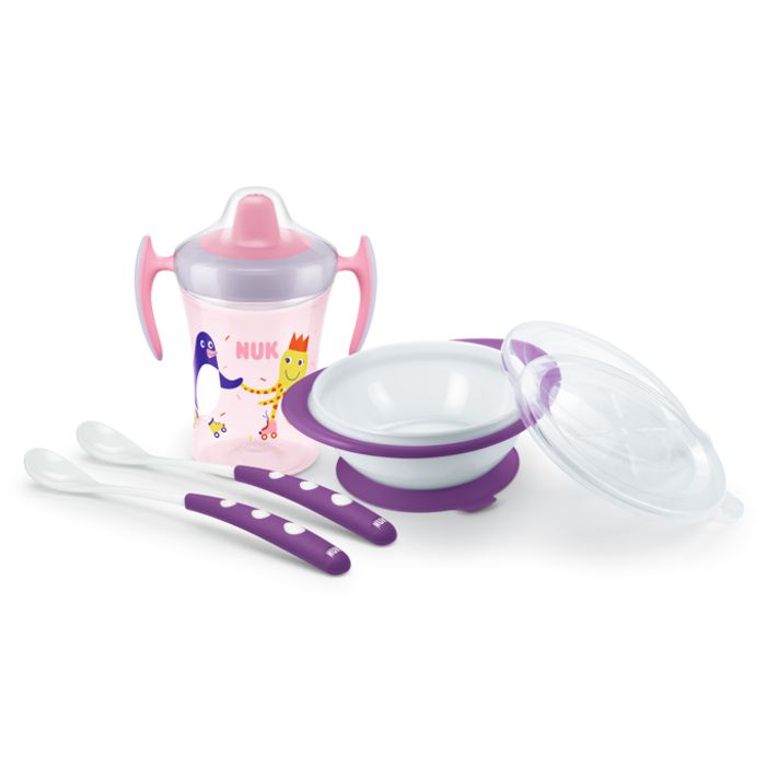 NUK set za samostalno hranjenje 6m+, djevojčica