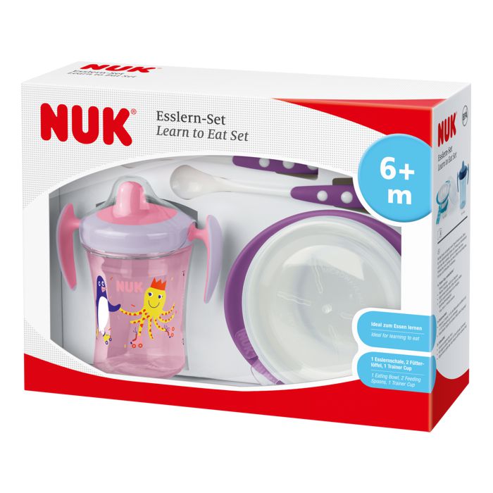 NUK set za samostalno hranjenje 6m+, djevojčica – detalj 2