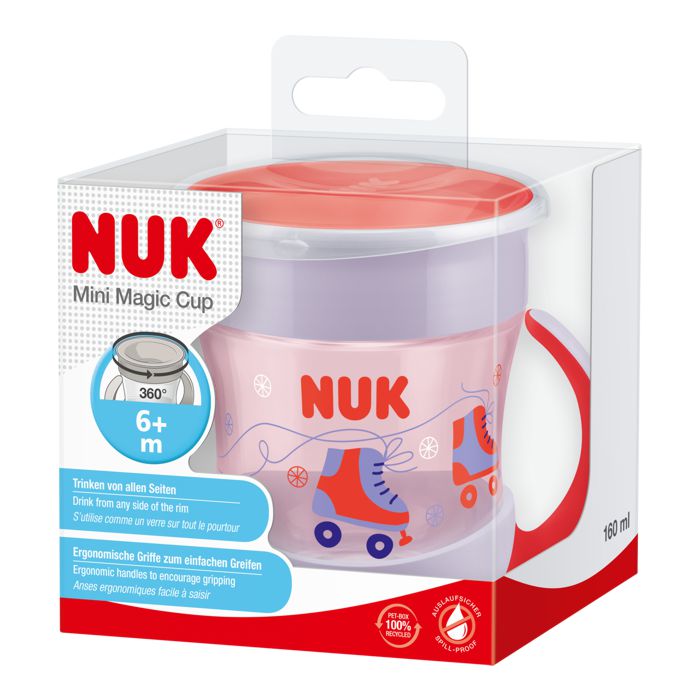NUK Mini Magic Cup 160 ml 6m+, crvena – detalj 2