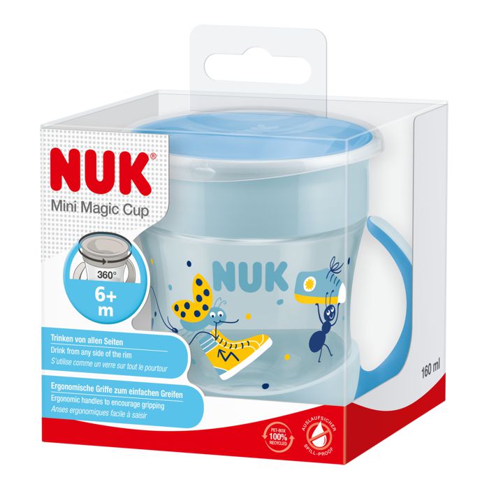 NUK Mini Magic Cup 160 ml 6m+, plava – detalj 2