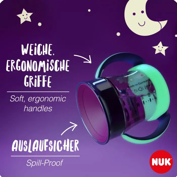 NUK Mini Magic Cup Night 160 ml 6m+, plava – detalj 3