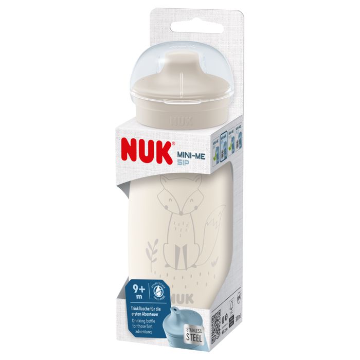 NUK Mini-Me Sip boca od nehrđajućeg čelika 300 ml 9m+, bež – detalj 2