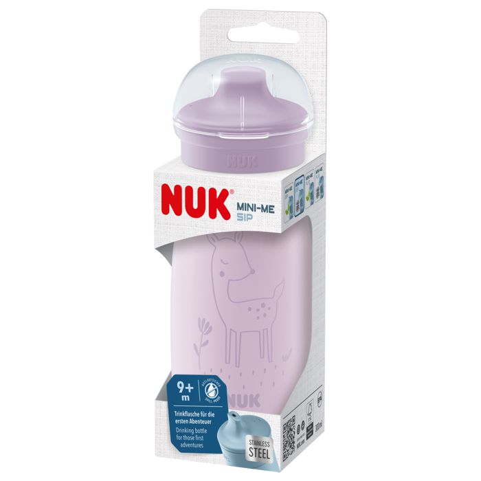 NUK Mini-Me Sip boca od nehrđajućeg čelika 300 ml 9m+, lila – detalj 2