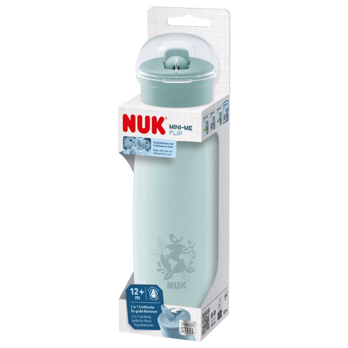 NUK Mini-Me Flip boca od nehrđajućeg čelika 500 ml 12m+, zelena – detalj 4