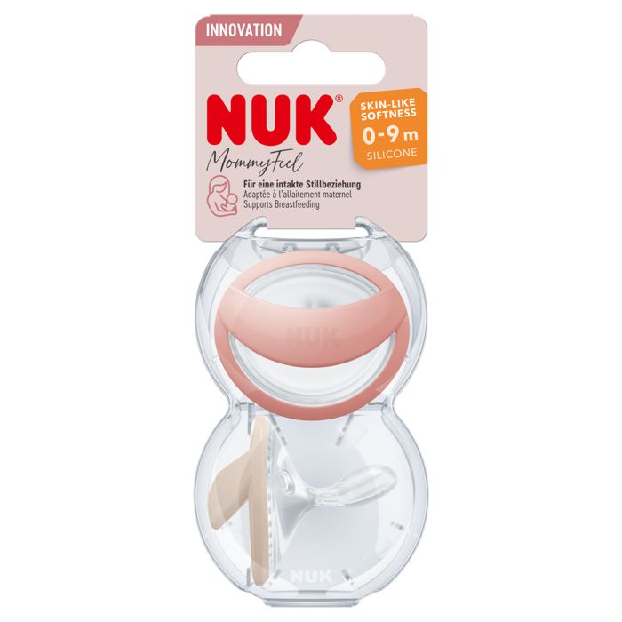 NUK Mommy Feel duda 0-9 mj, 2 kom, breskva – detalj 2
