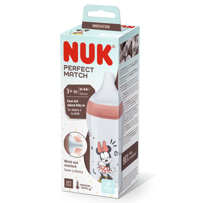 NUK Perfect Match Bočica 260 ml. 3+m - Minnie Mouse – detalj 3