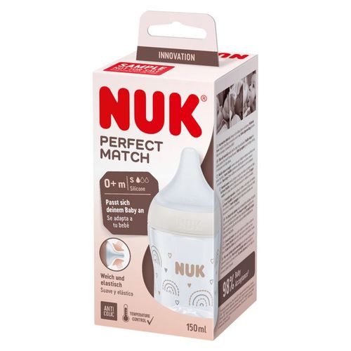 NUK Perfect Match bočica 150 ml 0m+, duga – detalj 3